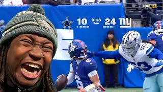 FUMBLE Dallas Cowboys vs New York Giants Game Highlights | 2025 NFL Season Week 18 REACTION !