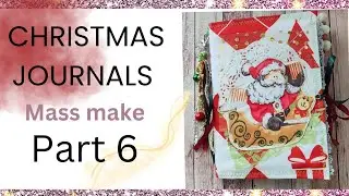 Christmas Junk Journals | Mass make | Start to finish #handmadejunkjournal #junkjournal