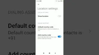 Add country code | Automatically Add country code before dialing contacts in Redmi 7A MIUI 12.5