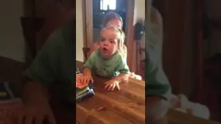 Little girl rolling her little eyes!😂
