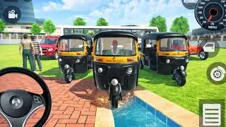 Ultimate vehicle collection in indian theft Auto simulator 🥰 Franklin all Auto rickshaws 😍washing