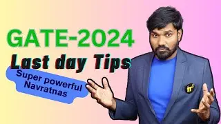 Last day tips before GATE-2024 | Perfect way to attempt the exam #gate2024 #gate