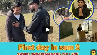 Back to College! Second Semester Begins🎓| First Day at Swami Shraddhanand College | DU Vlog | #vlog 
