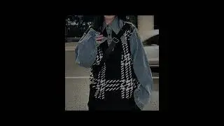 Layered Style: Plaid Knit Vest & Denim Overshirt Combo