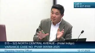 Planning Hearing Officer - 12/17/25