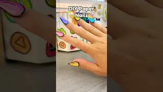 🫧Cute DIY Paper Nails💅! #cute #papernails #diynails #papercraft #cutecrafts #crafts #craft #cute