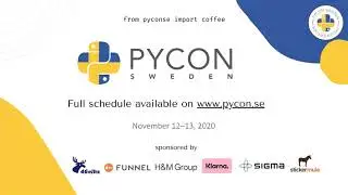 Opening the PyCon Sweden 2020