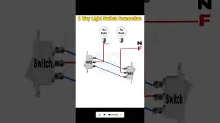 How To install 2 Way Light Switch || #switch#light#bulb#connection#shortviral#viral#viral#wiring