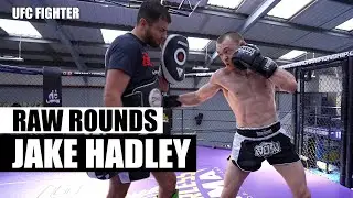 Raw Rounds: Jake Hadley UFC Fighter Muay Thai Pad Work | Siam Boxing