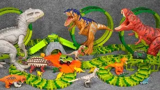 120 Minutes Of Satisfaction With Unboxing Speedy Dinosaur Car Track Set ASMR | Review Toys