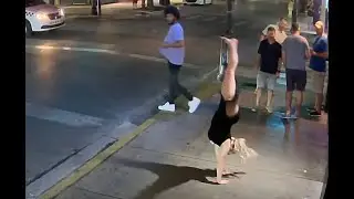 doing cartwheels and drinking; and an angry man outside sloppy joe's