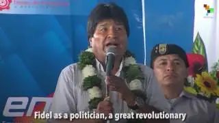 President Morales reacts on the passing of Fidel Castro