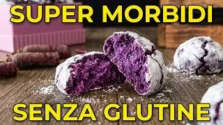 Biscotti CRACKLES Viola SUPER MORBIDI senza Glutine! Ricetta Carote Viola Irresistibile
