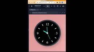 WebCube Channel | How to make an Analog Clock. 