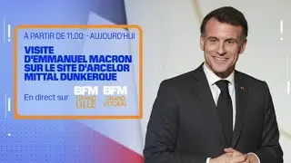 Emmanuel Macron &agrave; Dunkerque.