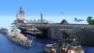 Minecraft Naval Clash: Movecraft Military Server Review