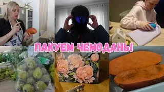 VLOG🇩🇪: СОБИРАЕМ ВЕЩИ 😊 ПАКЕТ С ЕДОЙ ЗА 3,-€ 🫑🥦🍐КАРТИНА ГОТОВА👌ГОТОВЛЮ 🍲