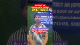 Mr Naresh got placement after complete plc training #shorts #youtubeshorts #plc #electrical #short