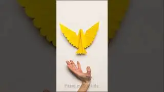 🐦Simple Paper Bird 🐦 #PaperMagicKids #EasyCrafts  #shorts #shortvideo #paperbird  #ytshorts