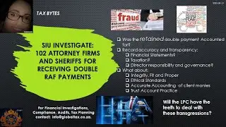 2023 04 21 Tax Bytes -  How do you account RAF LPC