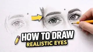 How to Draw Realistic Eyes Step by Step | Easy Pencil Drawing for Beginners