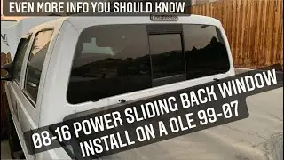 Part 2 - 2008-16 Power Sliding Back Window Swap on a 1999-07 Super Duty