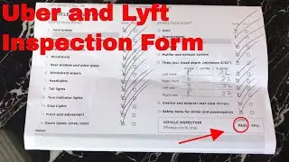 🚗 🚕   Uber and Lyft Vehicle Inspection Forms
