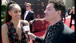 On the 2019 Daytime Emmys Red Carpet: The Bold and the Beautiful's Kiara Barnes