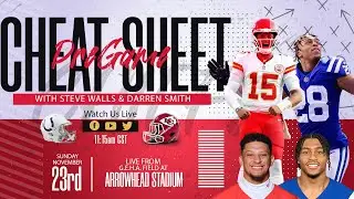 📋 PREGAME CHEAT SHEET with Steve Walls & Darren Smith &mdash; Chiefs vs Colts