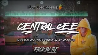 Central cee type drill beat making in FL studio mobile (Free Flm Project)