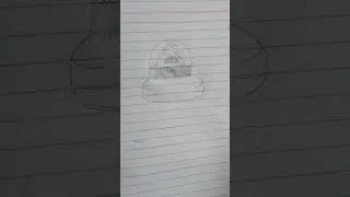 drawing back view of a girl with BTS logo! ❤️❤️