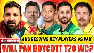 AUS resting key players vs PAK | Will PAK boycott T20 WC | Auction in PSL | PAK U19 win