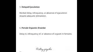 Sexual deviation and sexual dysfunction types , paraphilic disorders