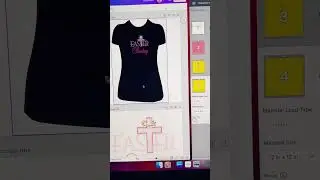 Easter Sunday Rhinestone T-shirt design #easter #sunday #cross #church #rhinestone #tshirt #designer