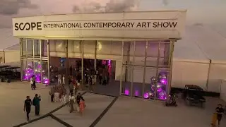Inside SCOPE Contemporary Art Show Miami Beach POV FPV