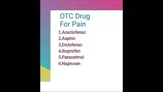 OTC Drug #pharmcology #education