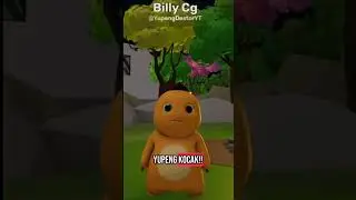 dino kuning ngambek lucu banget