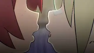 Scott Pilgrim Takes Off (S01E03) &ndash; Roxie Richter and Kim Pine Kiss