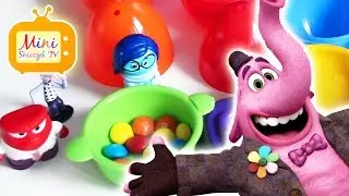 6 Inside Out Charactes! Surprise Eggs M&M's Fun & Learn Colours & Numbers For Kids! Joy