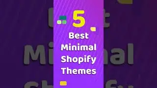 5 Best Minimal Shopify Themes #shopifythemes #shopify