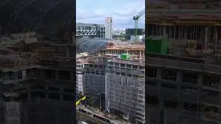Building Germany's smartest office. 3 years in 15 seconds ⏱️🏙️ #shorts #timelapse
