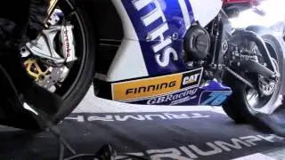 Smiths Triumph Racing Team Announce Finning Caterpillar As Major Team Sponsors 2012 2013