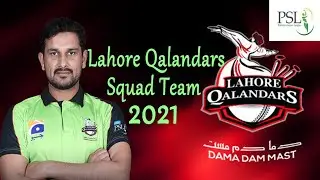 PSL6 Lahore Qalandars Team Squad 2021
