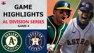Oakland Athletics vs. Houston Astros Game 4 Highlights | ALDS (2020)