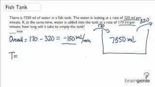 1.2.2 Rate -Find time with input rate and output rate-word problems