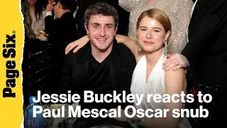 Jessie Buckley reacts to Paul Mescal Oscar snub