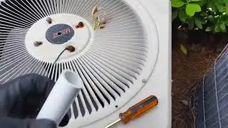 How to Replace Condenser Fan Motor Bearing in Outdoor Unit | HVAC Repair Guide #hvac #shorts #4k