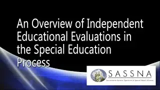 An Overview of Independent Educational Evaluations (IEE) in the Special Education Process