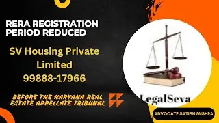 SV Housing Private Limited RERA Complaint Haryana Appeal Chandigarh