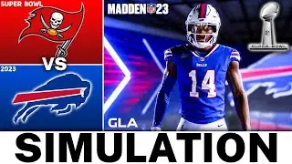 Madden 23 - Bills vs. Buccaneers Super Bowl 2023 LVII Simulation Gameplay Next Gen PS5